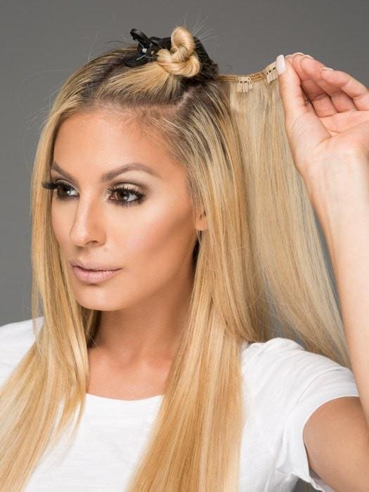 20" easiXtend Elite Remy Human Hair Extensions (8 Pieces) | easiHair image 1