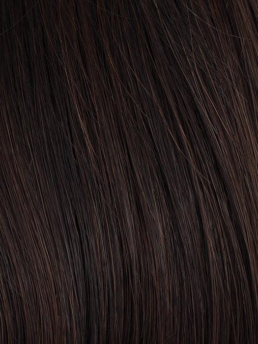 Wigalert layered dark brown wig for women close up of layered strands texture natural shine and soft movement