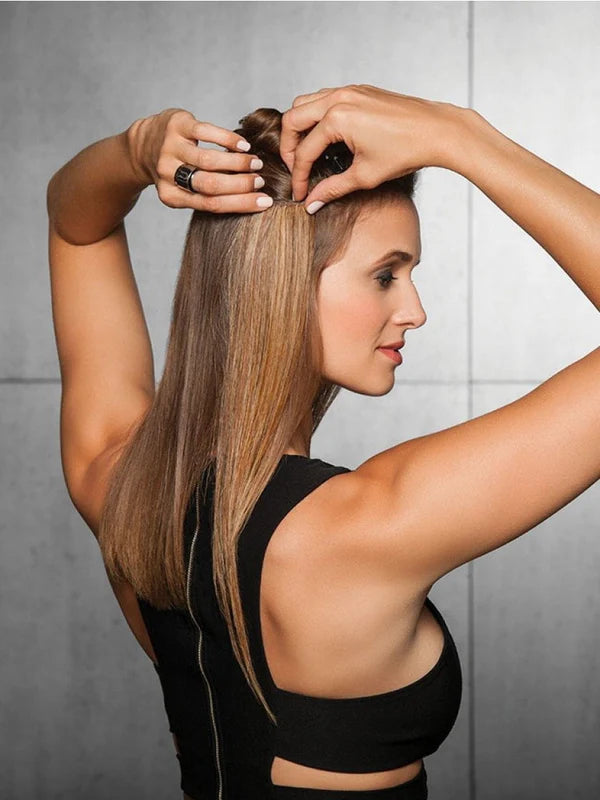 16" Straight HF Synthetic Hair Extensions Kit (8 Piece) | Hairdo image 1