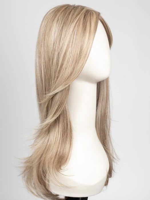 First Lady Products Raquel Welch Scene Stealer wig long layered blonde with side swept bangs on mannequin