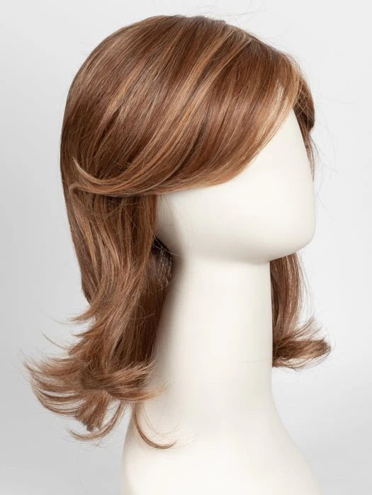 Raquel Welch Goddess wig mid length layered light brown with caramel highlights and side swept bangs