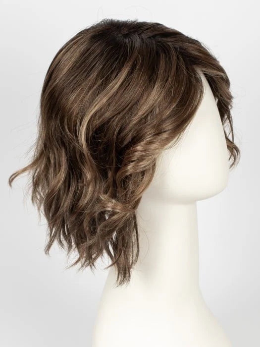 Ellen Wille Dance wig featuring stylish wavy layers in a rich brown color for a chic look