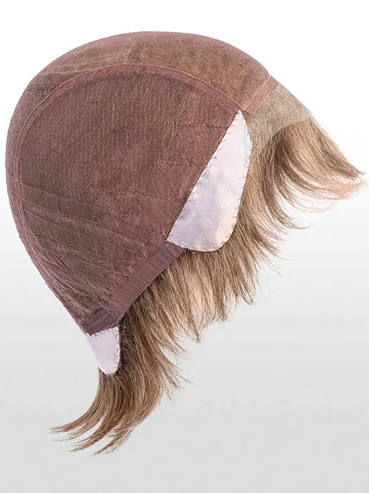 Ellen Wille George men's wig light brown hair showing interior cap with lace front and ear tabs