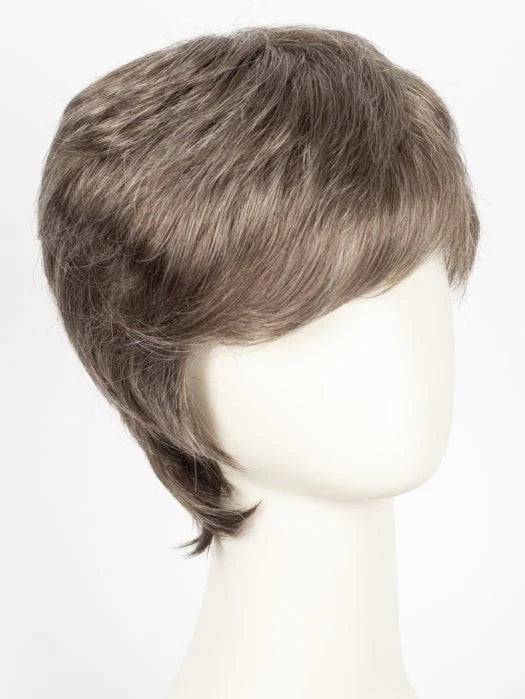 Ellen Wille George men's wig short layered ash brown with side swept fringe and tapered nape