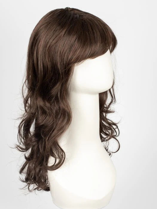 Ellen Wille Pretty wig in rich brown with soft waves and bangs for a natural look