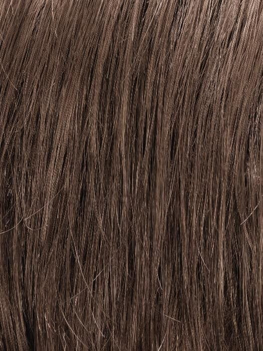 Ellen Wille Steven Sport wig closeup of light brown synthetic hair texture showing layered natural shine