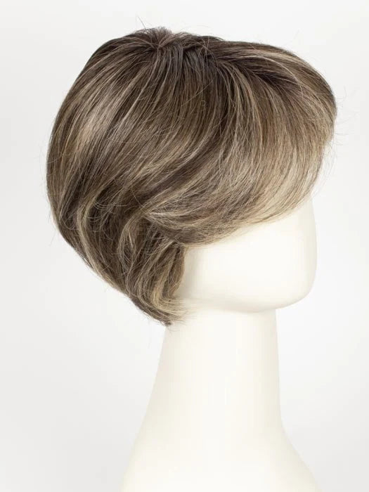 Gallant HIM wig for men HairUWear short layered ash brown with highlights on mannequin side profile