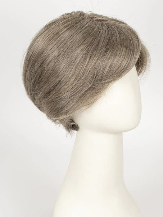 Gallant HIM wig for men short layered ash blonde synthetic hair with side swept bangs on mannequin head