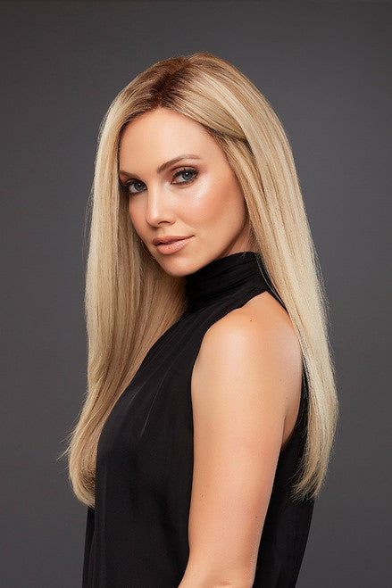 Blake Petite Jon Renau wig featuring long, sleek blonde hair for a stylish and natural look