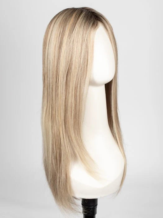 Blake Petite Jon Renau wig in light blonde with long, sleek strands for a natural look