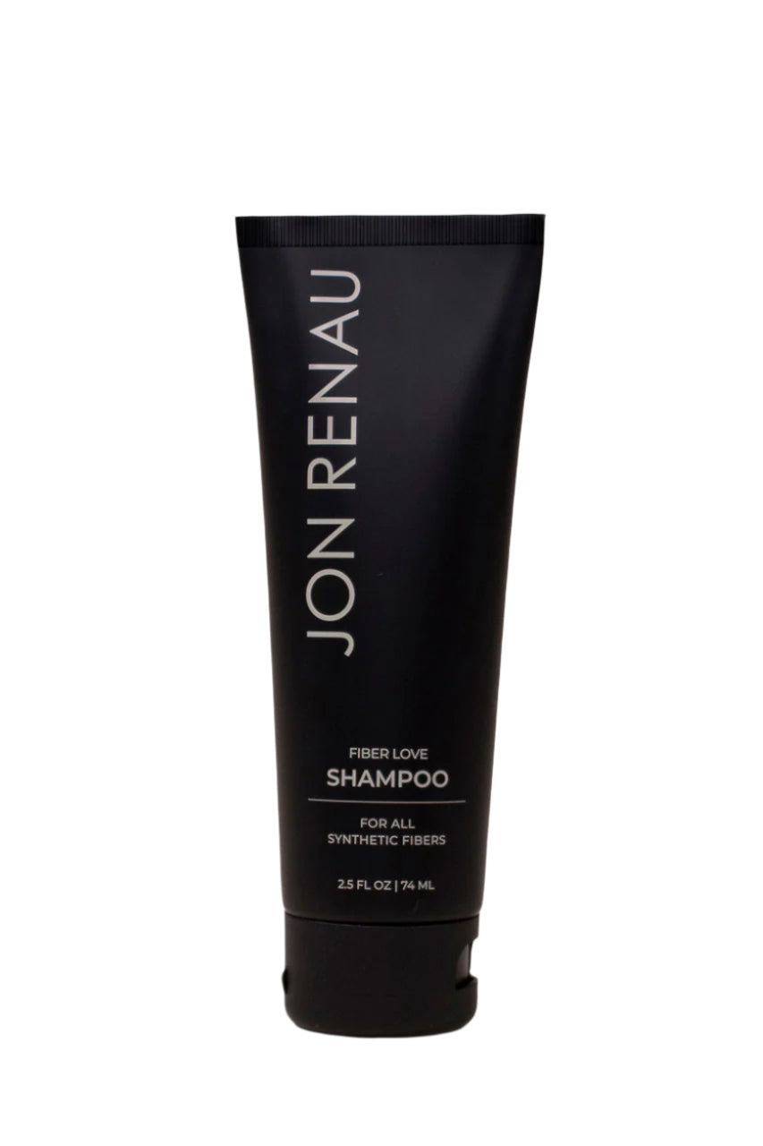 Jon Renau Fiber Love Shampoo in a 2.5 fl oz tube for all synthetic fibers