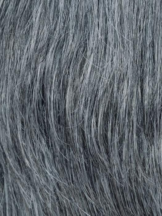 Ellen Wille gray wig fiber close up showing realistic texture natural look men's wig for thinning hair
