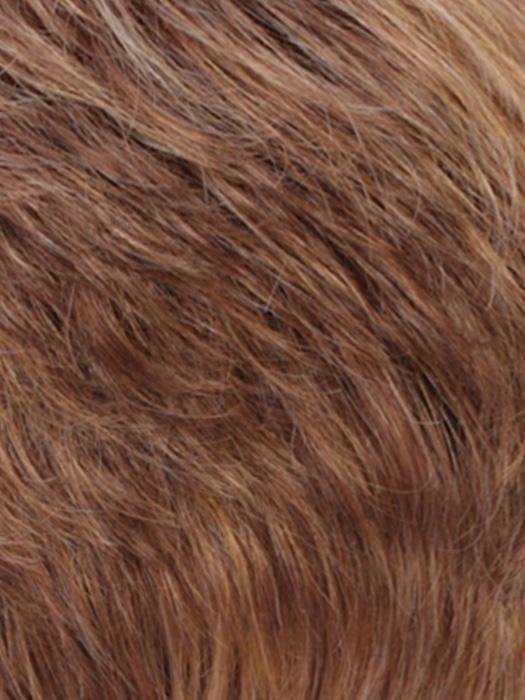 Brown Monofilament Hair Topper for Thinning Hair with Natural-Looking Texture and Volume