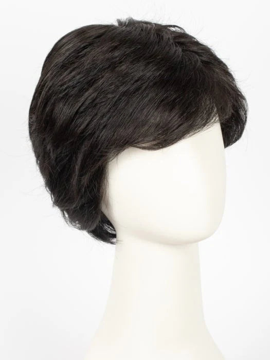 HairUWear men's classic wig in dark brown short layered style with natural texture for everyday wear