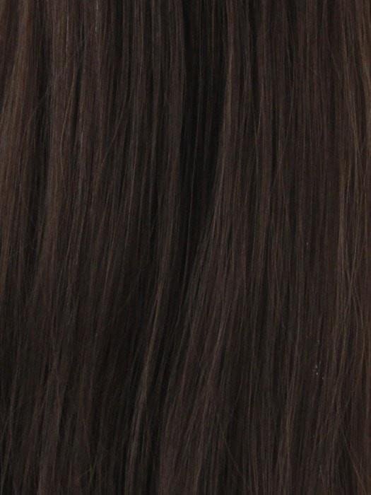 Wig Pro lace front wig in rich dark brown color with sleek straight hair texture