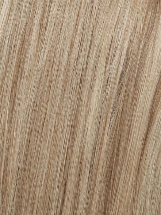 Close-up of soft and silky texture of Wig Pro lace front wig in light blonde color