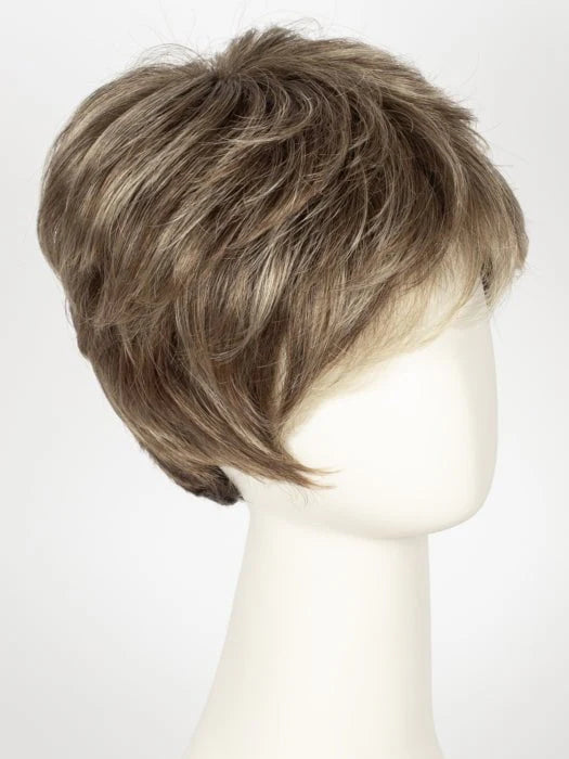 Short pixie cut wig for women in a soft blonde hue with layered styling for a natural look